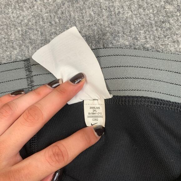 Nike Pro Leggings Mens 2XL Black Dri Fit Fitted Stretch Baselayer Workout Train - Picture 6 of 13